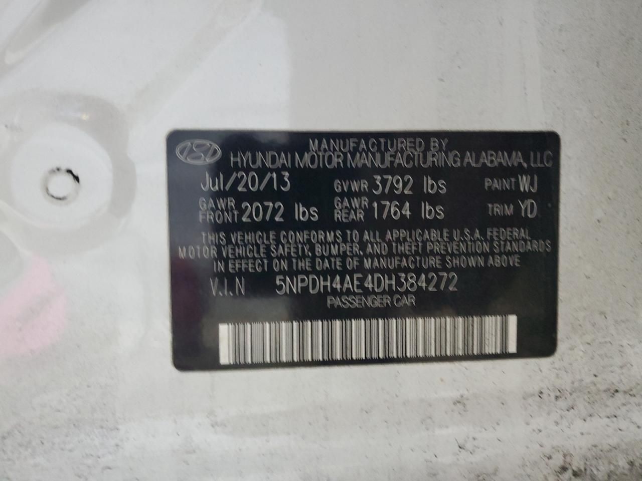 2013 Hyundai Elantra gls