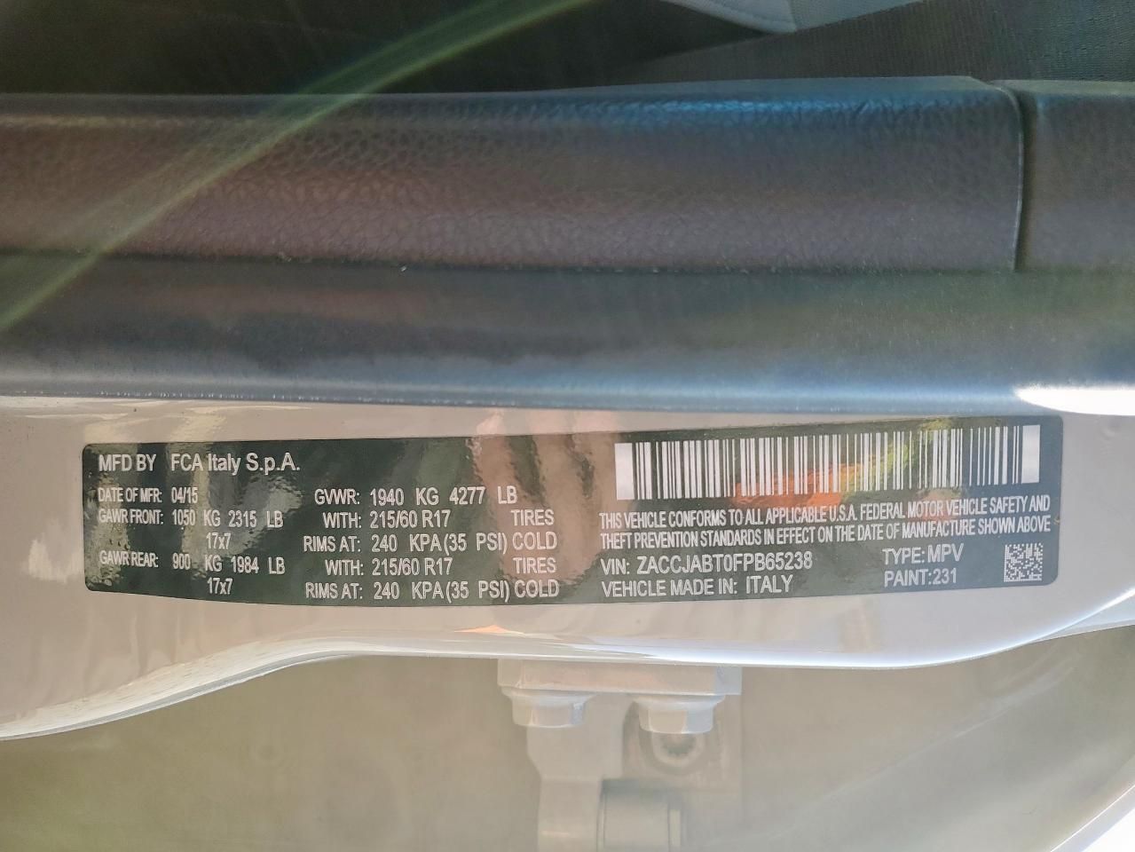 2015 Jeep Renegade Latitude