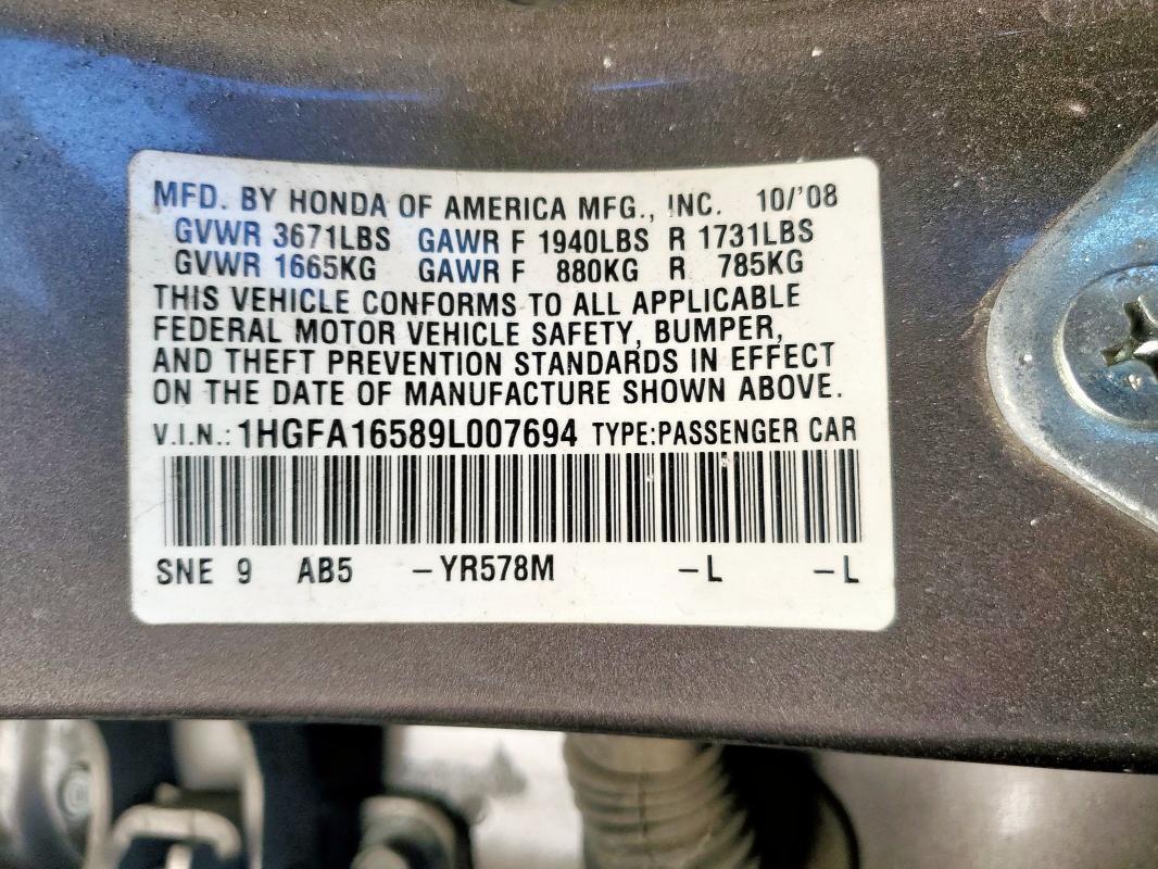 2009 Honda Civic lx