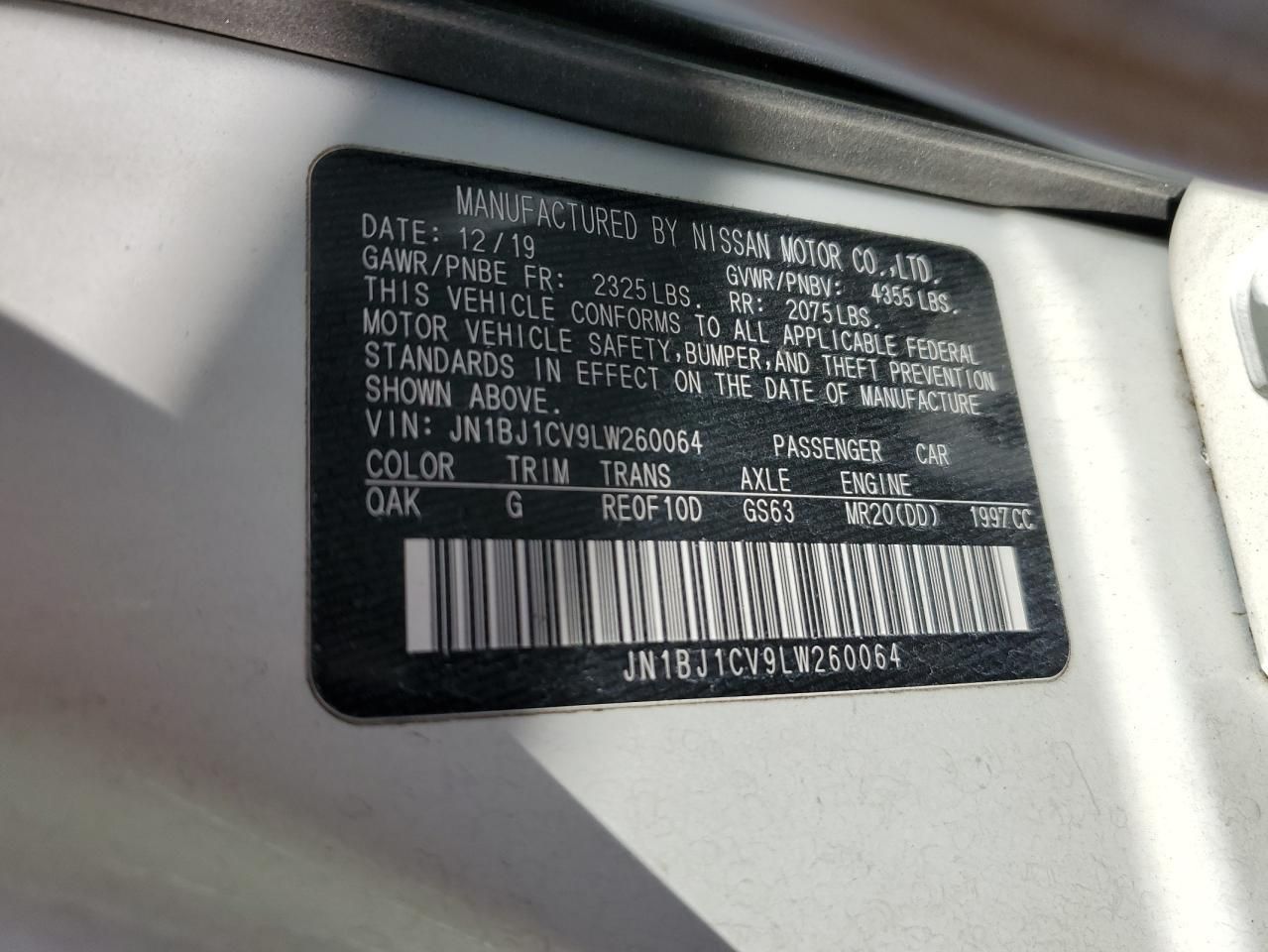 2020 Nissan Rogue Sport s