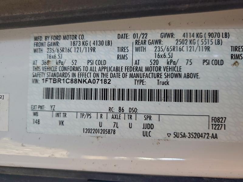 2022 Ford Transit Delivery Van