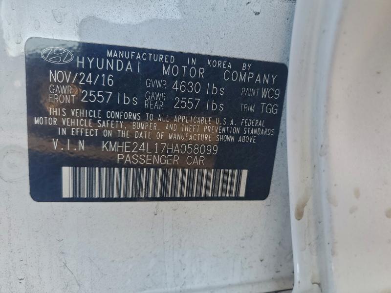 2017 Hyundai Sonata Hybrid