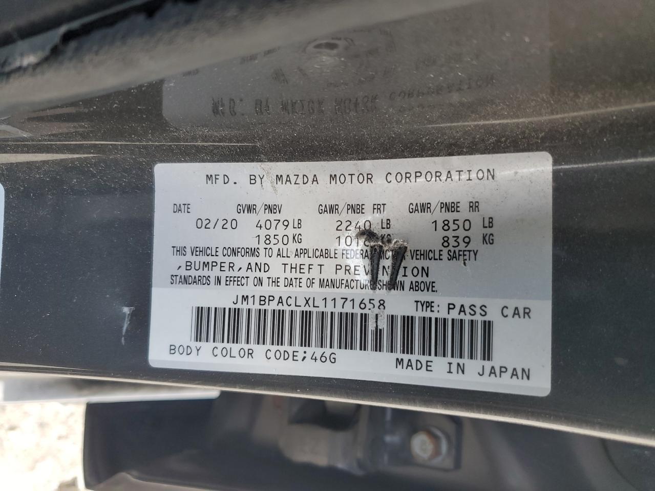 2020 Mazda 3 Select