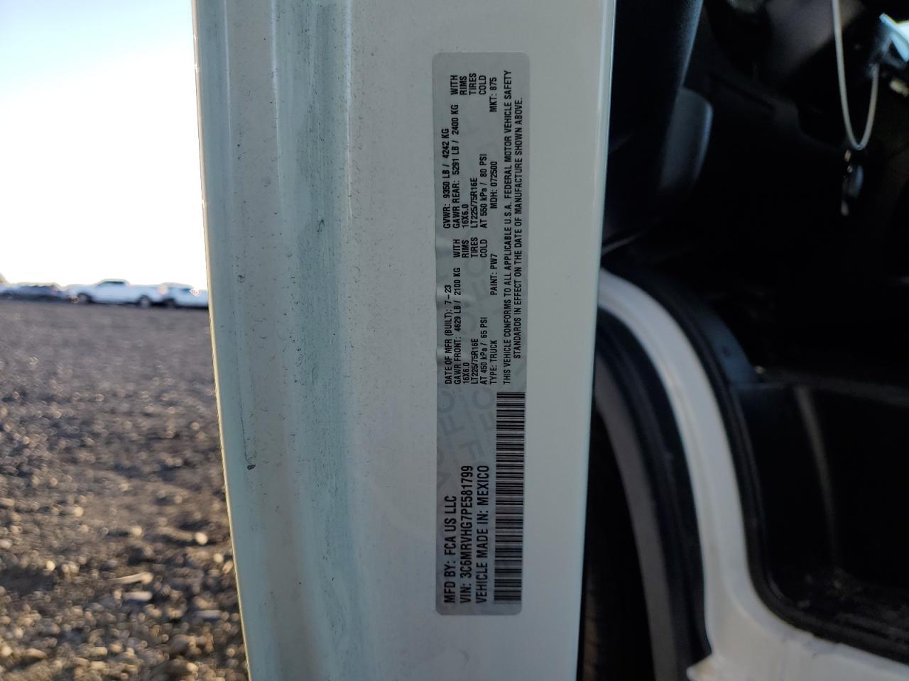 2023 Dodge RAM Promaster 3500 Delivery Van