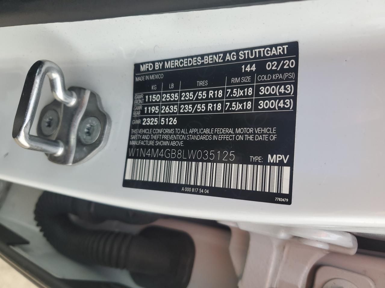 2020 Mercedes-Benz Glb 250