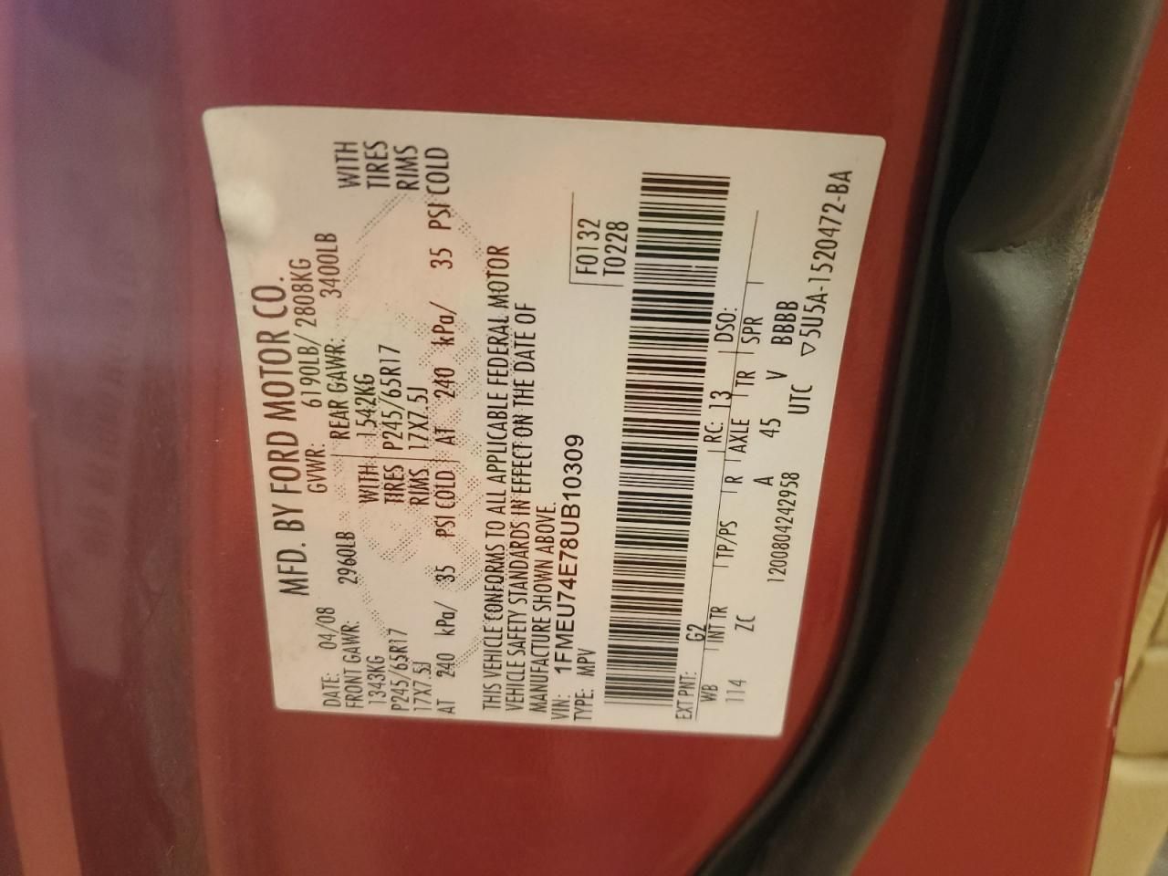 2008 Ford Explorer Eddie Bauer