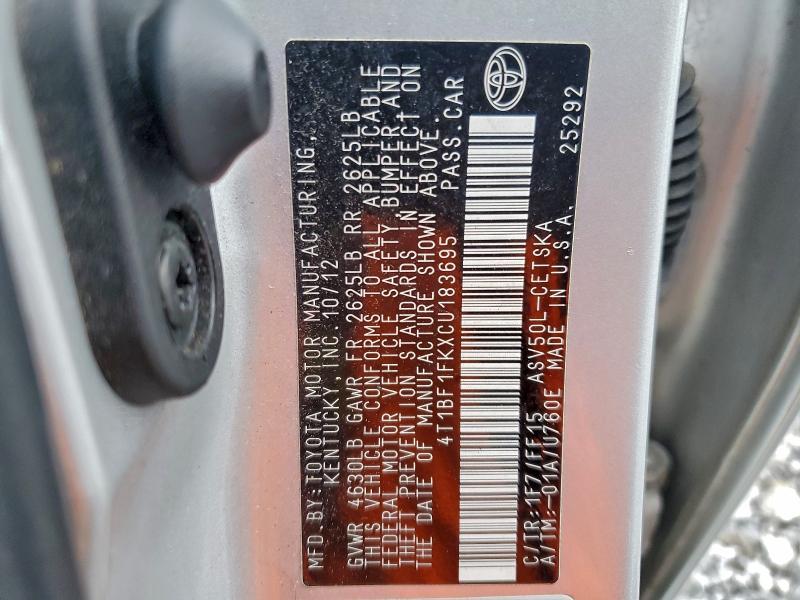 2012 Toyota Camry Base