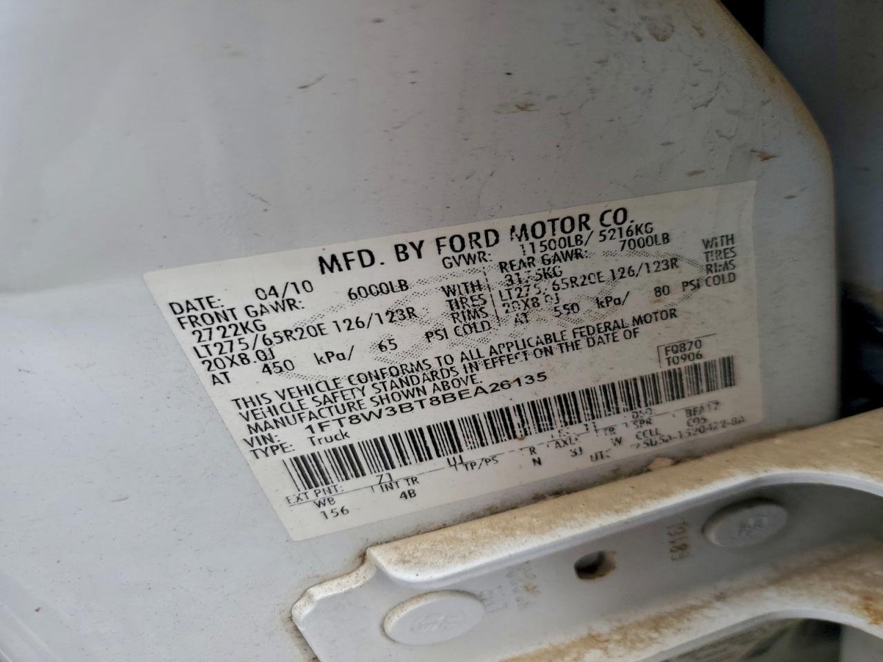 2011 Ford F350 Super Duty