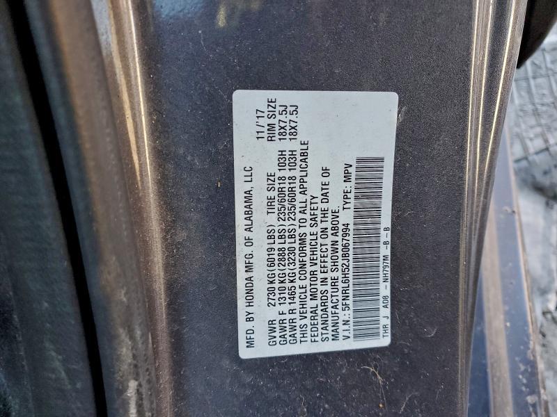 2018 Honda Odyssey ex