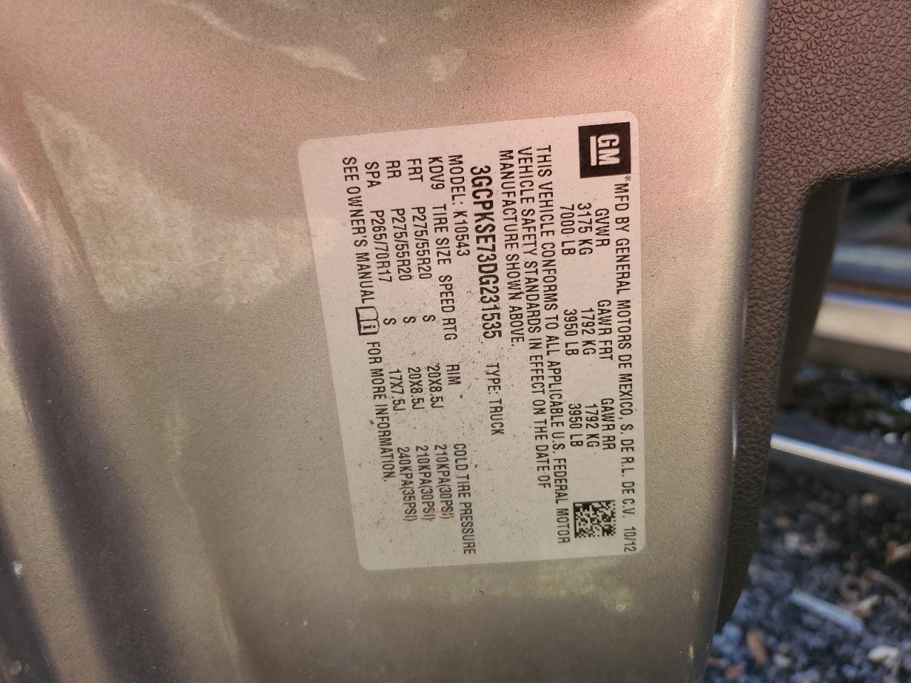 2013 Chevrolet Silverado K1500 LT