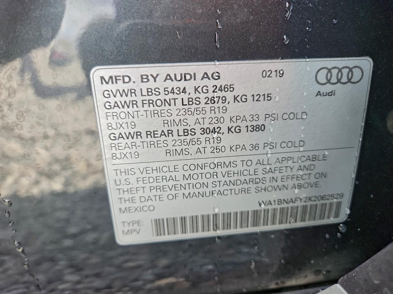 2019 Audi Q5 Premium Plus