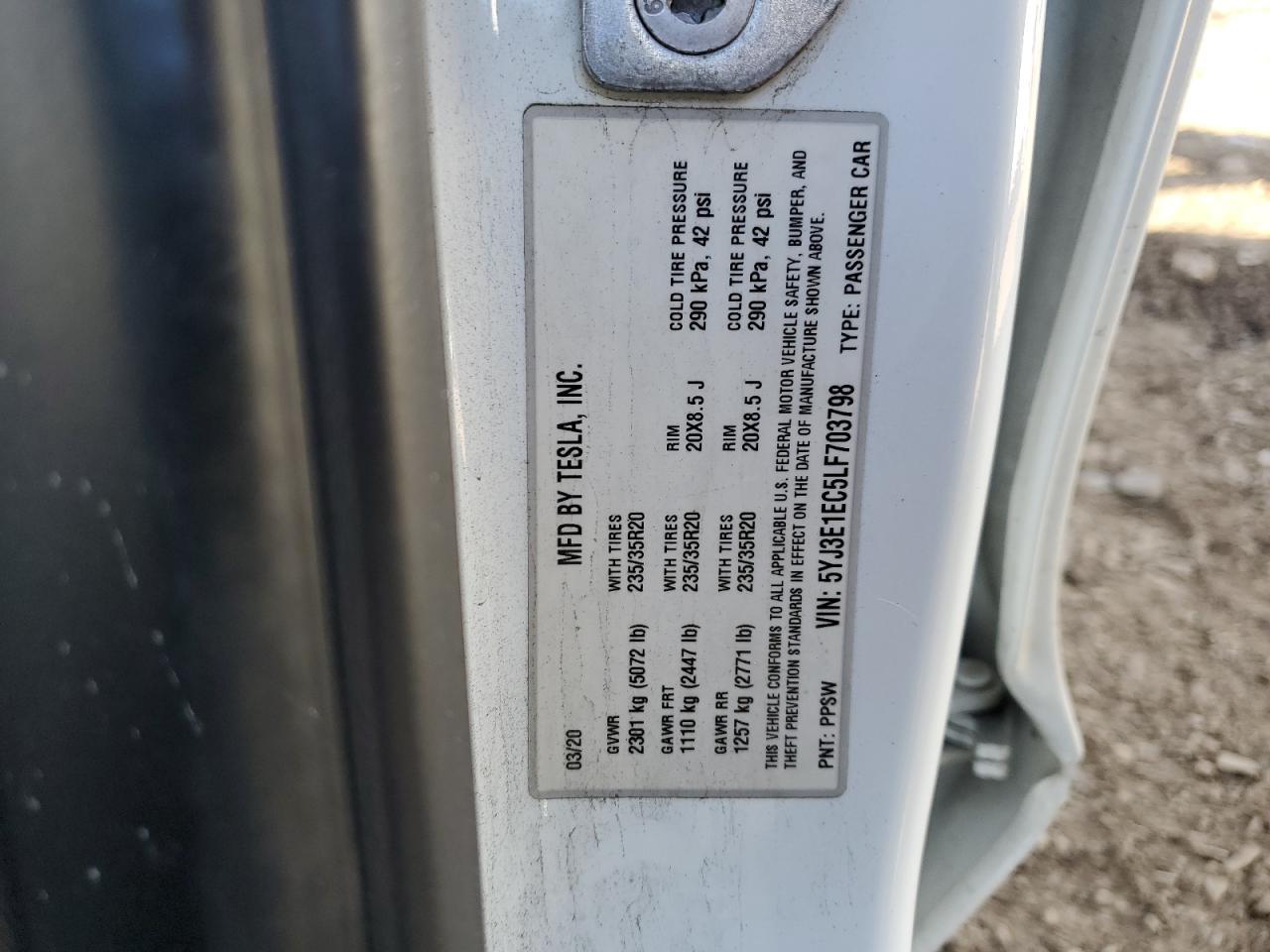 2020 Tesla Model 3