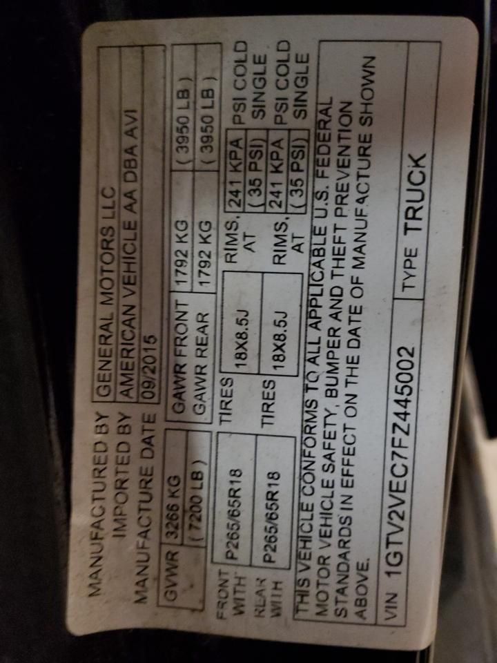 2015 GMC Sierra K1500 slt