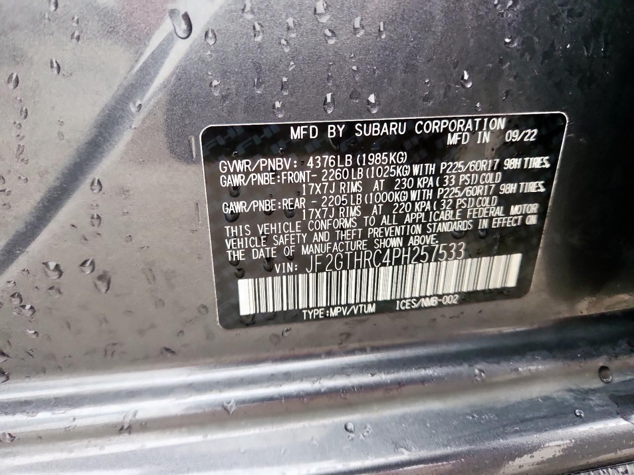 2023 Subaru Crosstrek Sport