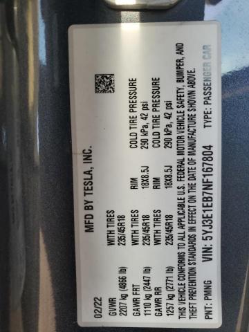 2022 Tesla Model 3