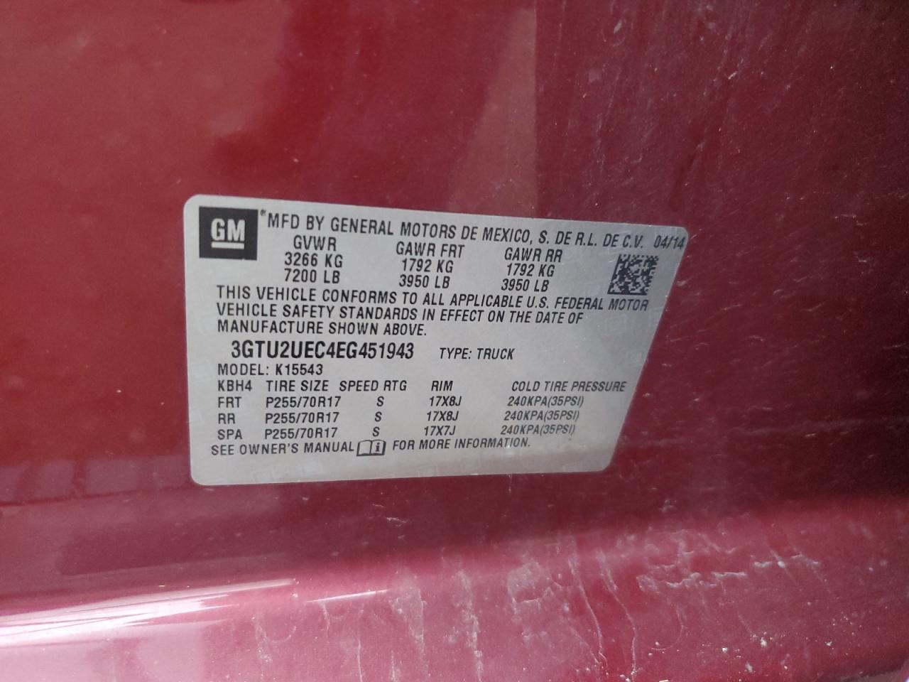 2014 GMC Sierra K1500 sle