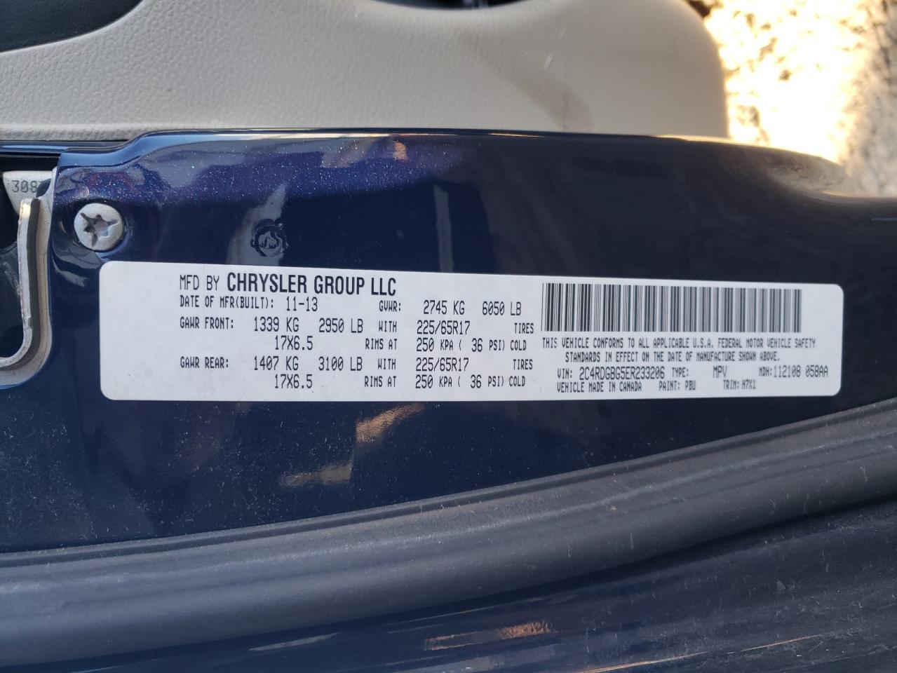 2014 Dodge Grand Caravan se