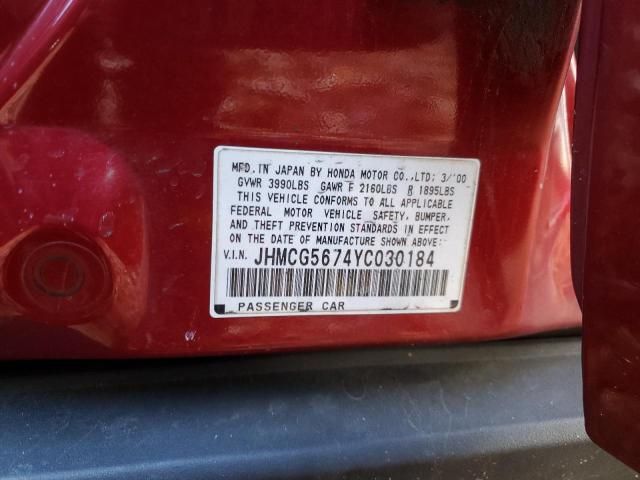 2000 Honda Accord se