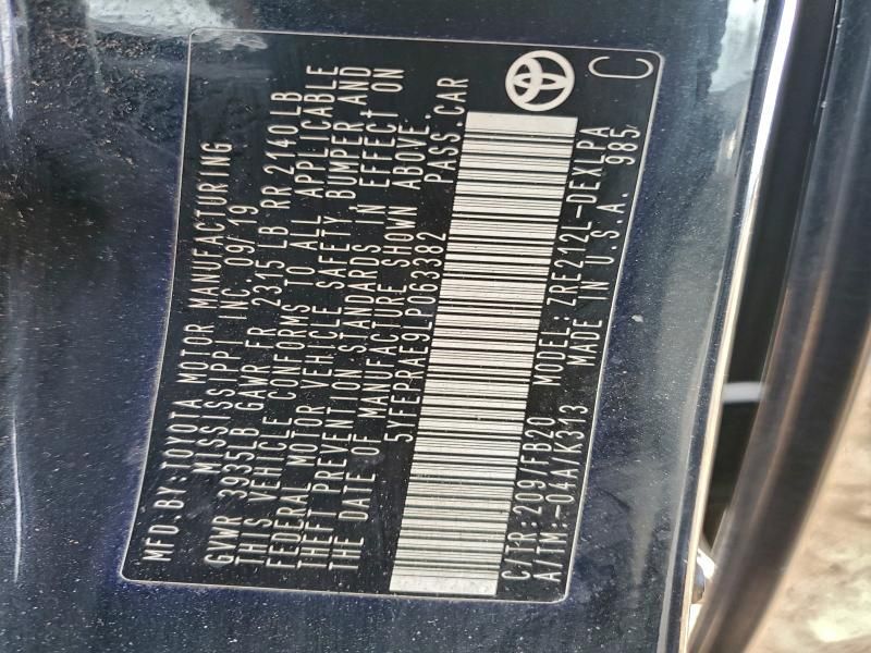 2020 Toyota Corolla le