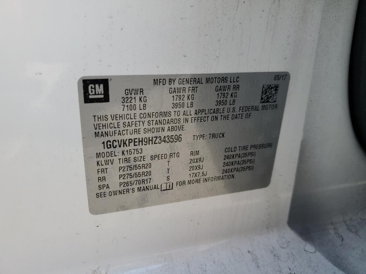 2017 Chevrolet Silverado K1500 Custom