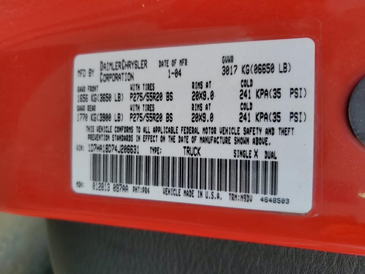 2004 Dodge Ram 1500 st