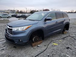 Toyota salvage cars for sale: 2015 Toyota Highlander xle