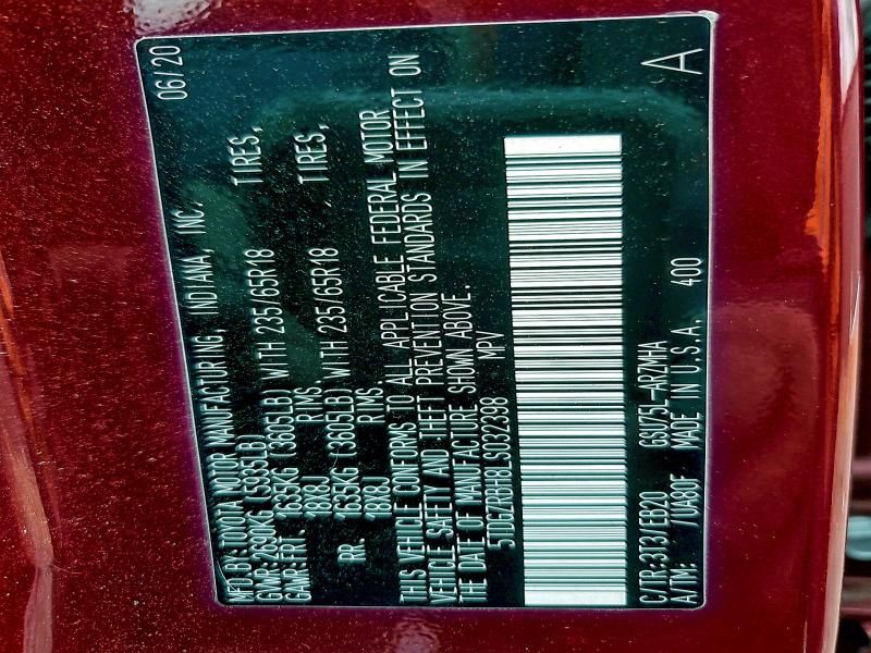 2020 Toyota Highlander xle