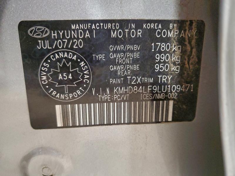 2020 Hyundai Elantra sel