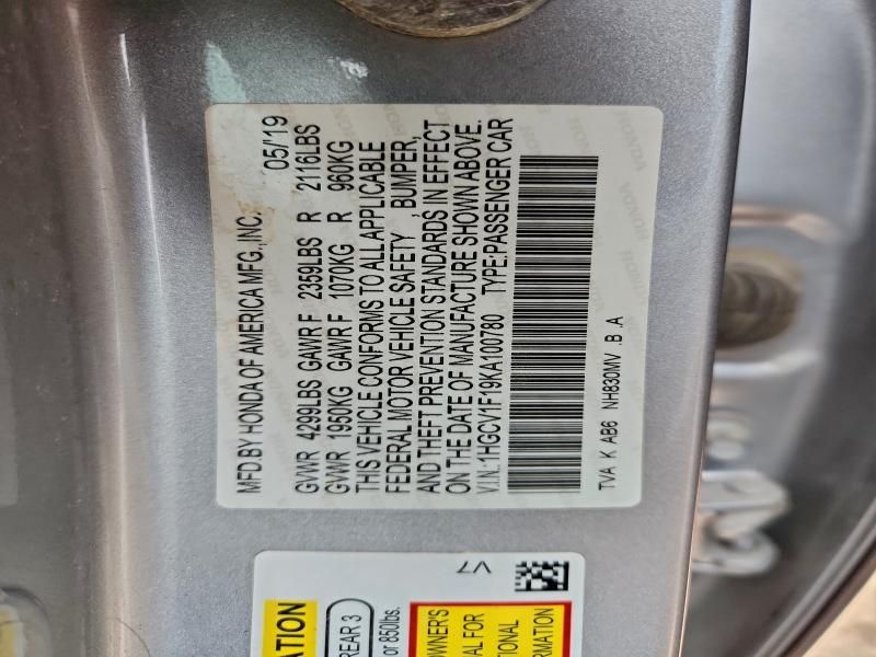 2019 Honda Accord lx