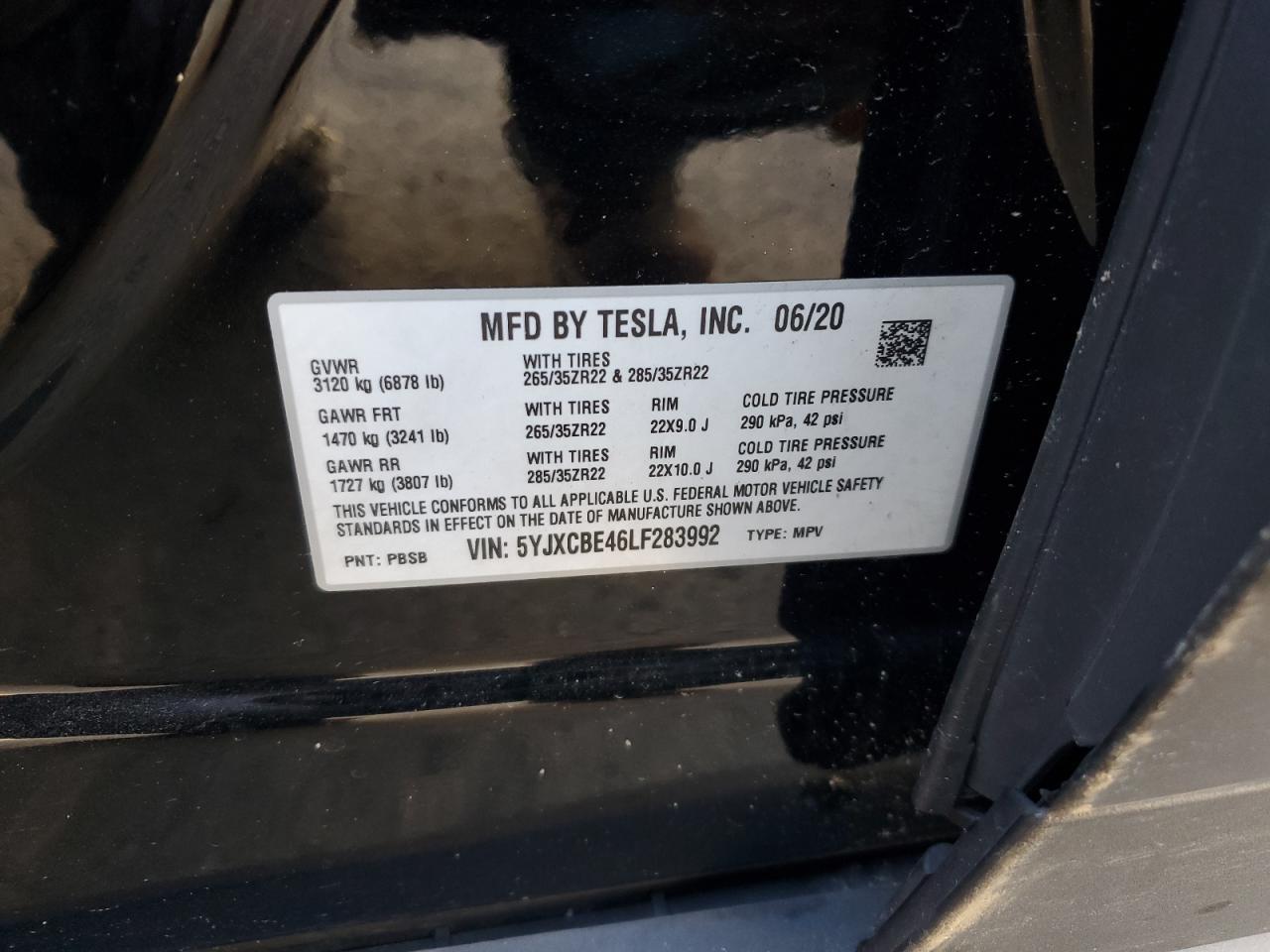 2020 Tesla Model x