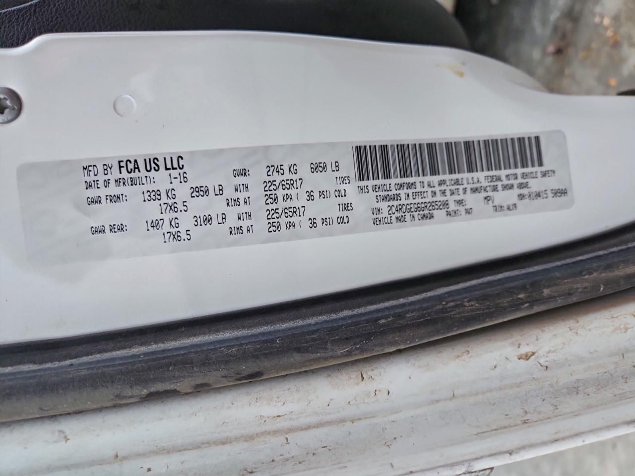 2016 Dodge Grand Caravan R/T