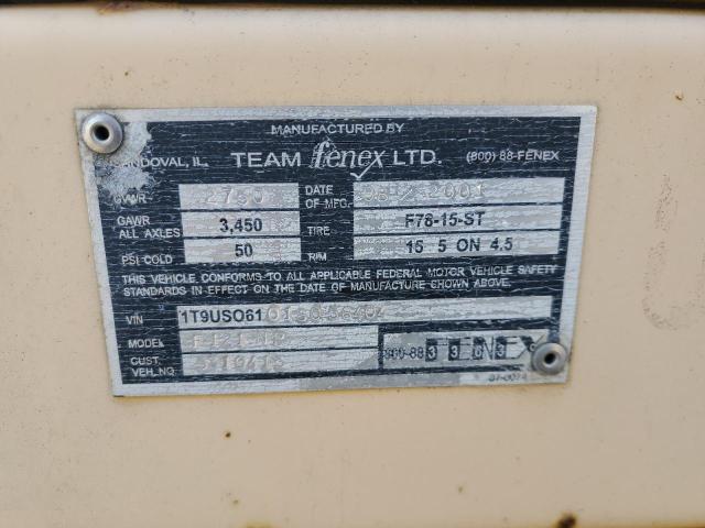 2001 Team Fenex Manhole Support Trailer