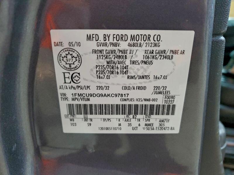 2010 Ford Escape xlt