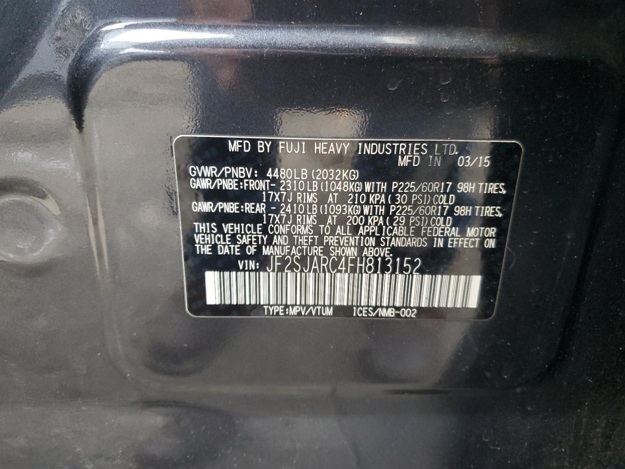 2015 Subaru Forester 2.5i Limited