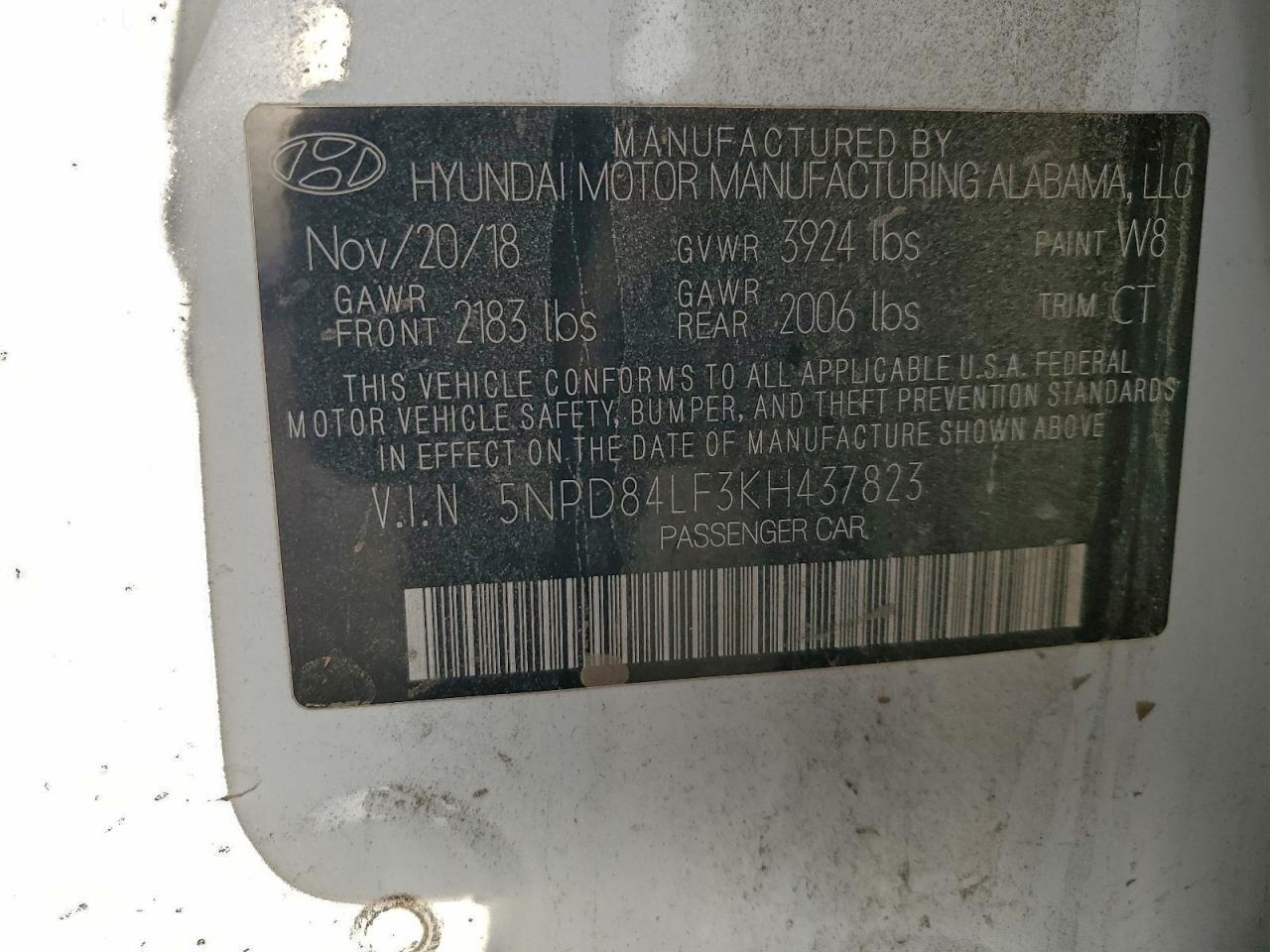 2019 Hyundai Elantra sel