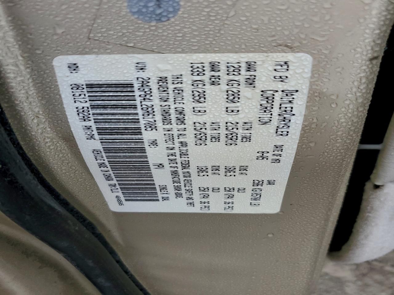 2006 Chrysler Town & Country Limited