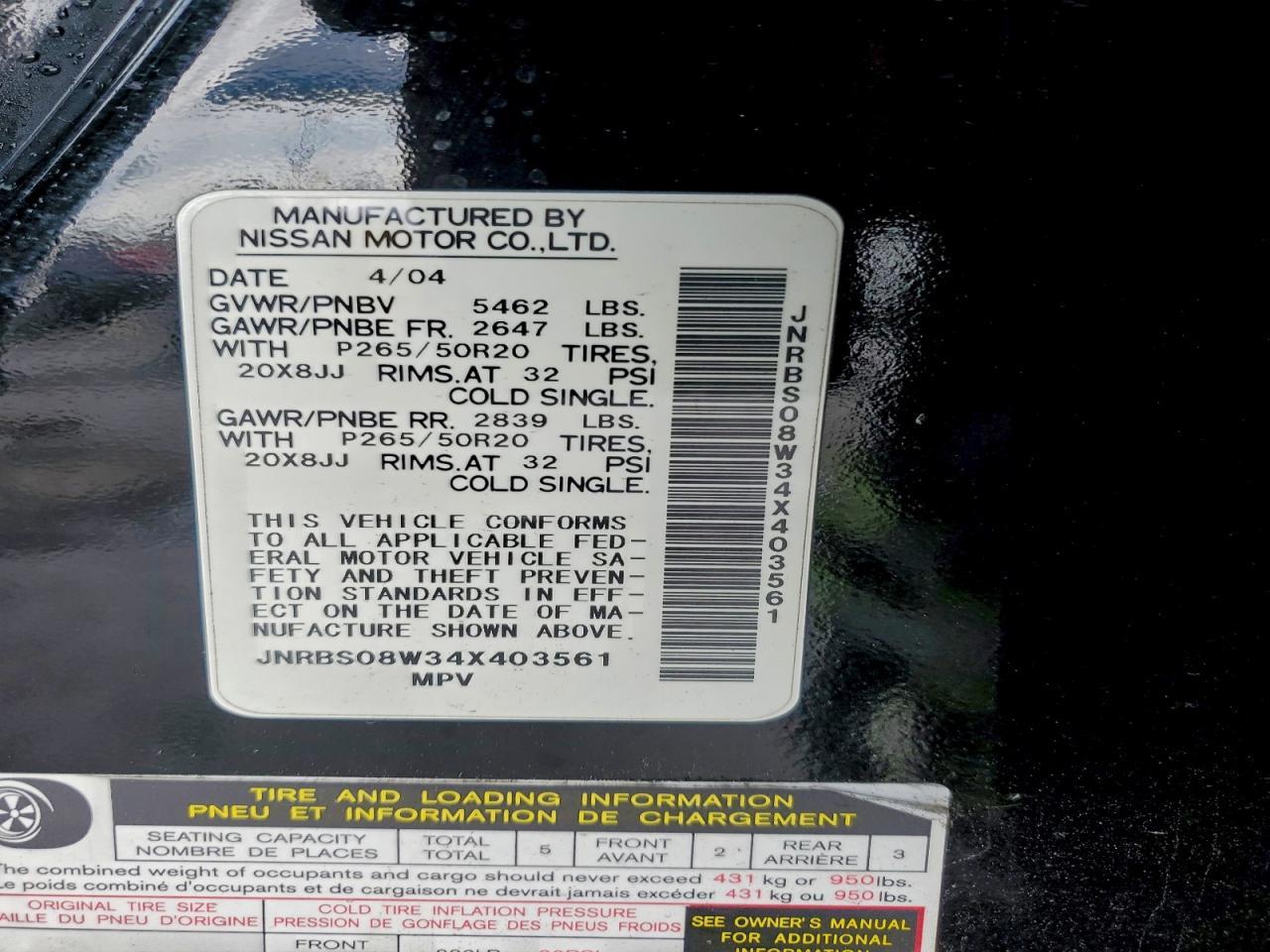 2004 Infinity Fx45