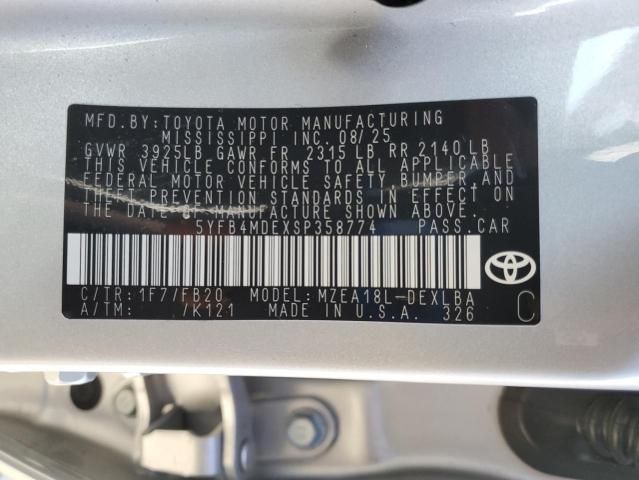 2025 Toyota Corolla le