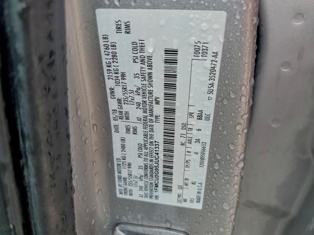 2018 Ford Escape se