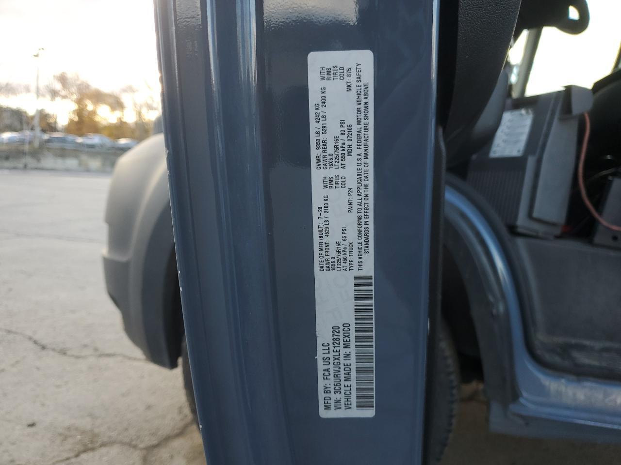 2020 Dodge RAM Promaster 3500-Cargo Van *** Prior Fleet ***