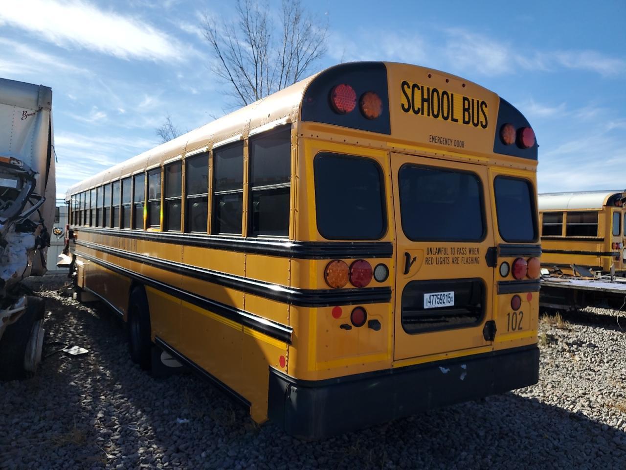 2015 Bluebird 2015 Blue Bird ALL American School Bus