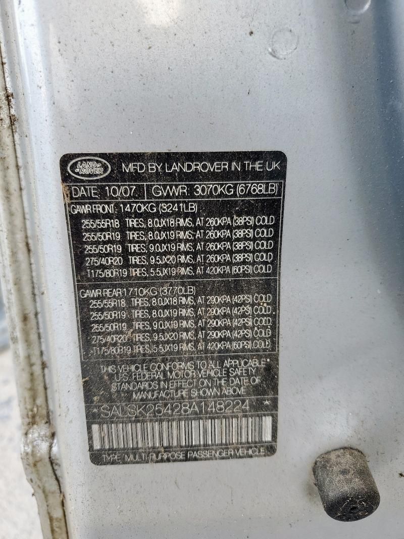 2008 Land Rover Range Rover Sport hse