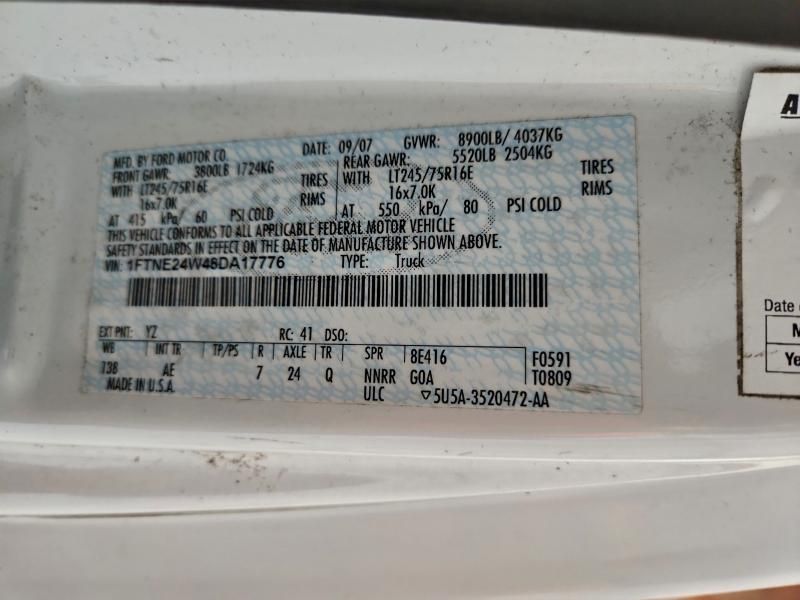 2008 Ford E250 Delivery Van