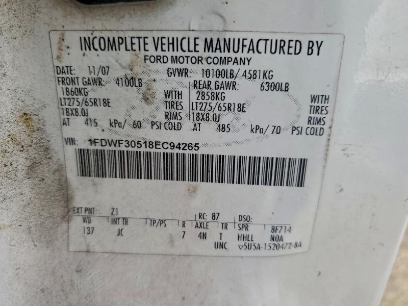 2008 Ford F350 4X2 SRW Splice Truck