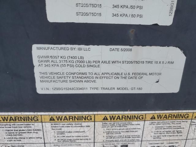 2008 Other 2008 ibi Gt-180 Trailer With mq Power Generation