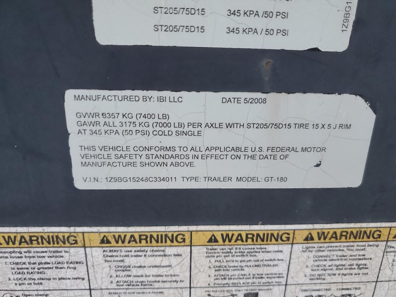 2008 Other 2008 IBI GT-180 Trailer With MQ Power Generation