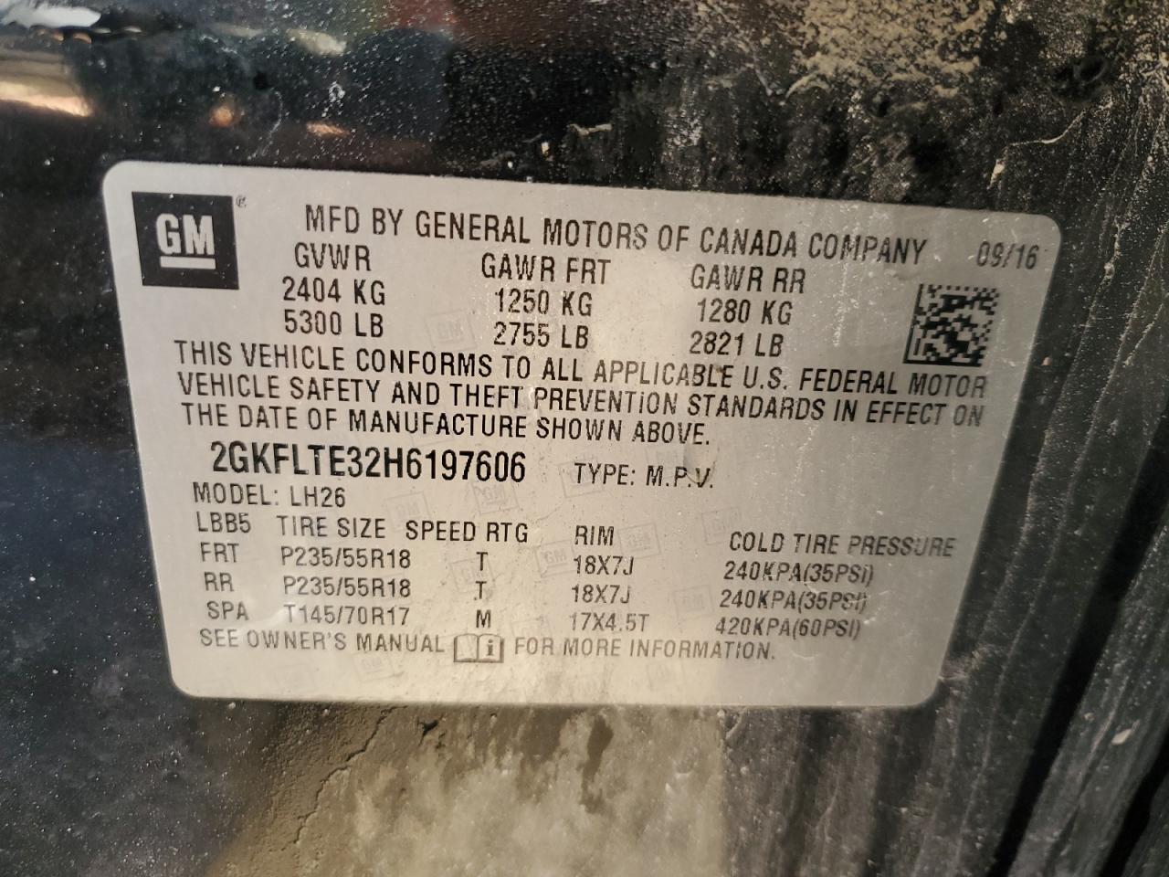 2017 GMC Terrain sle