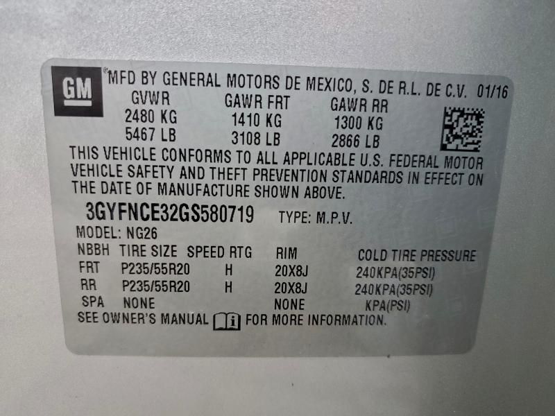 2016 Cadillac Srx Performance Collection