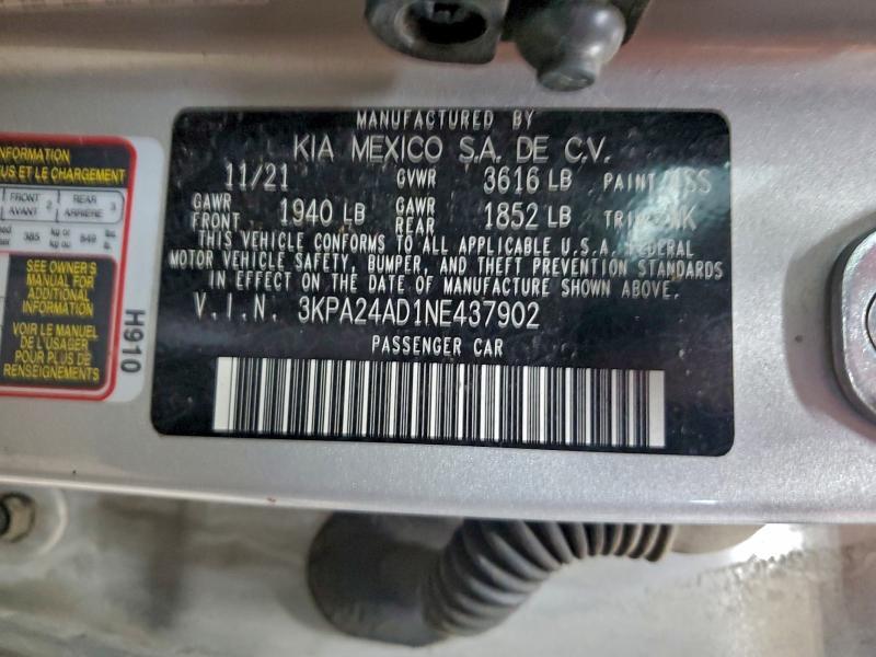 2022 KIA Rio lx