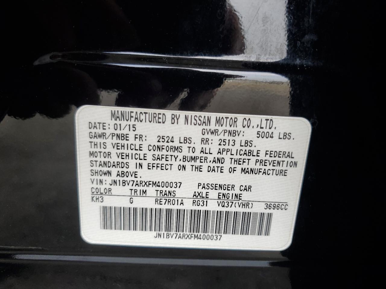 2015 Infiniti Q50 Base